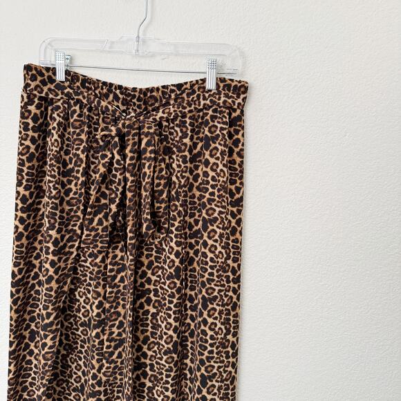[Lucky & Blessed] Brown Leopard Print Double Side Slit Faux Wrap Maxi Skirt 2X - Picture 8 of 12